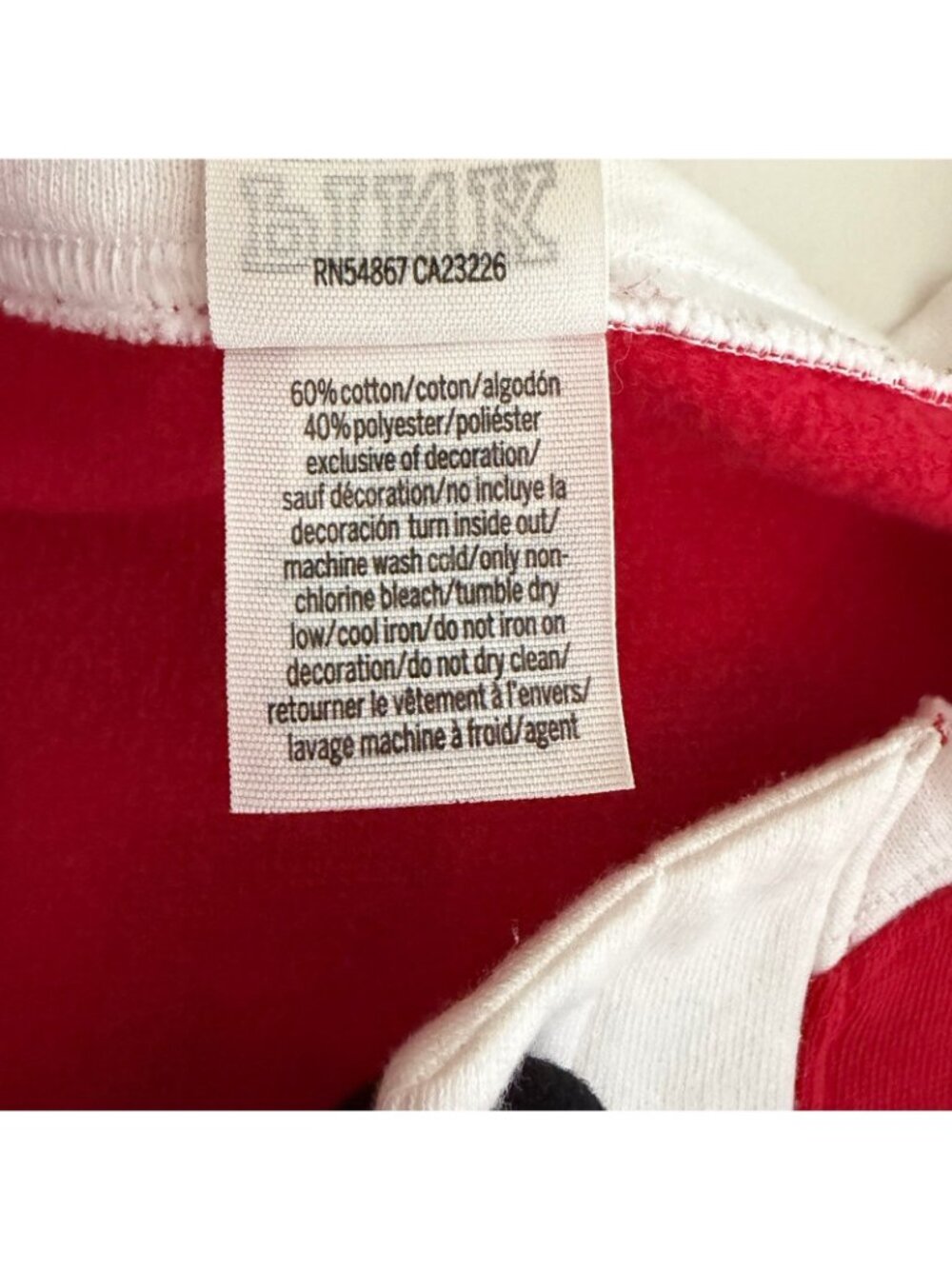PINK Victoria's Secret Women’s Small Red Ohio State Buckeyes Cropped Sweatshirt - Picture 11 of 11